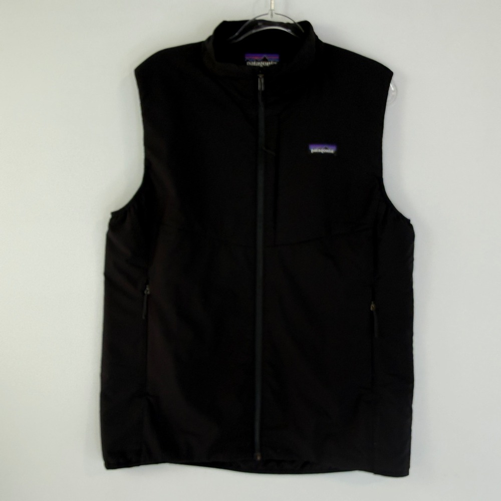 Patagonia Nano-Air Vest Mens Large Black Full Zip Insulated 84272 SP20